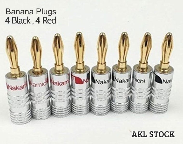 Banana Plug Set Speaker Wire Connectors / Banana Plugs | 8pcs | Carousel 1