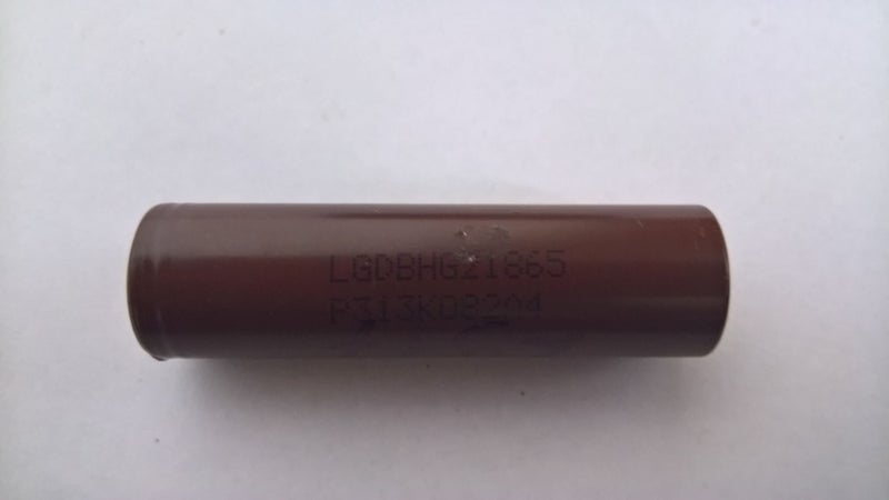 2 pcs Vape / Large Flashlight Battery LG LGDBHG21865 Carousel 2