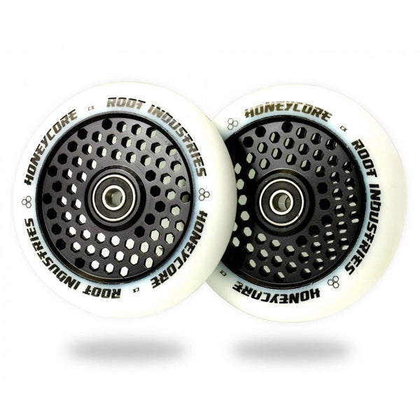 ROOT 110MM HONEYCORE WHEELS - WHITE / BLACK 2 PACK Carousel 1