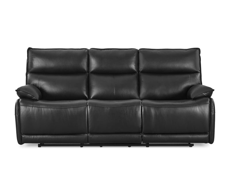 Manual Full Leather 3 Seater Recliner Sofa Carousel 2