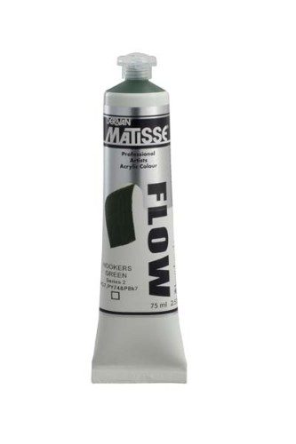 Acrylic Paint - Matisse Flow 75ml Hookers Green S2 Carousel 1