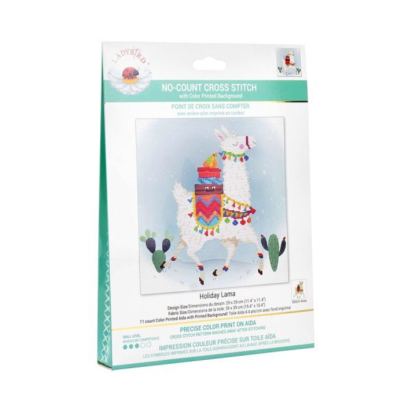 Ladybird No Count X Cross Stitch Holiday Lama Kit Carousel 1