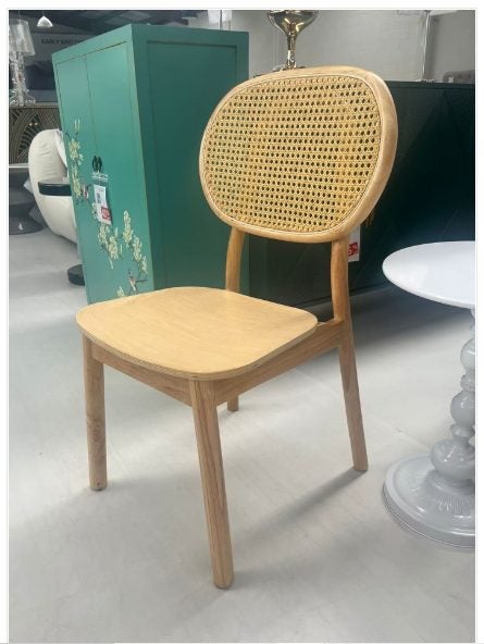 CLEARANCE - Binny Cane Dining Chair - Light wood finish *Last set of 2 *45% OFF Carousel 2