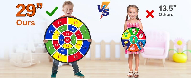Dart Board for Kids,Kids Dart Board with Sticky Balls Boys Toy Carousel 2