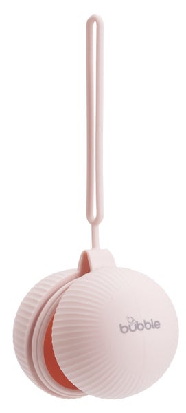 Bubble: Silicone Pacifier Holder - Pink Carousel 2