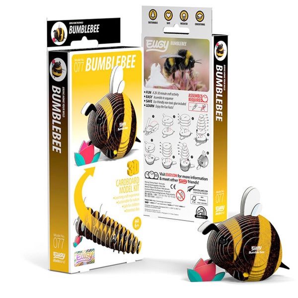 Eugy: Bumble Bee - 3D Cardboard Model Carousel 1