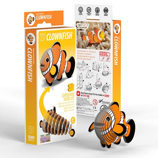 Eugy: Clown Fish - 3D Cardboard Model Carousel 1
