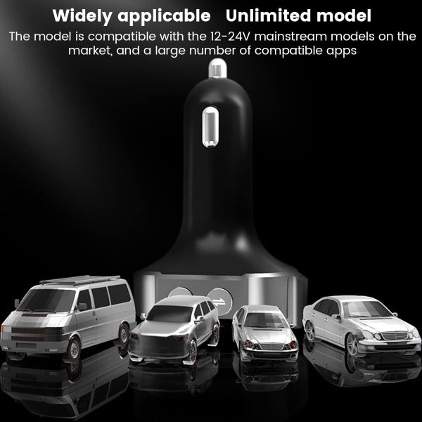 Bluetooth FM Transmitter Portable Wireless Car Radio Adapter Fast Charge Car V Carousel 7