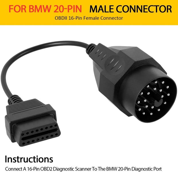 20Pin to 16Pin OBD2 Adapter Compatible with E36 1992-2001 OBD2 Diagnostic Conv Carousel 2