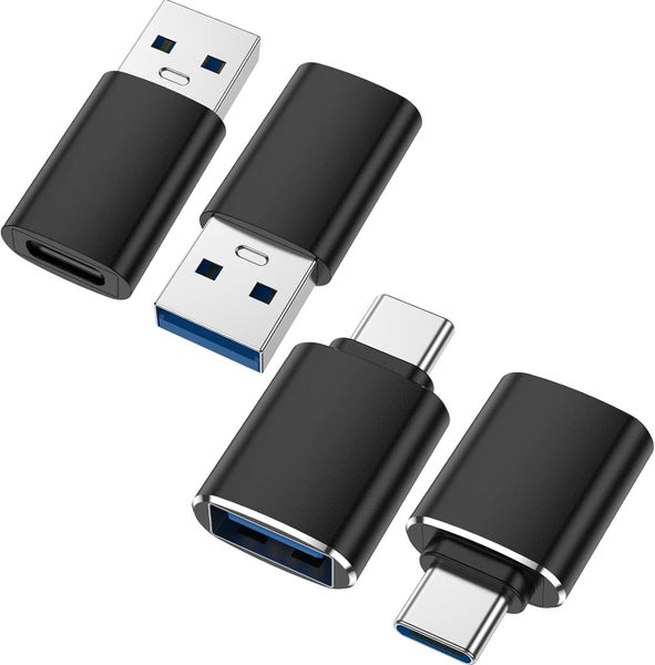 2Pack USB C to USB Adapter + 2Pack USB to USB C Adapter High-Speed Data Transf Carousel 1