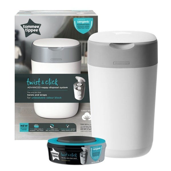Tommee Tippee: SG Twist & Click Bin + 4 cassettes Carousel 1