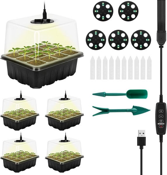 Seedling Trays Plant Growing Box Mini Propagator Greenhouse 2042501 Carousel 1