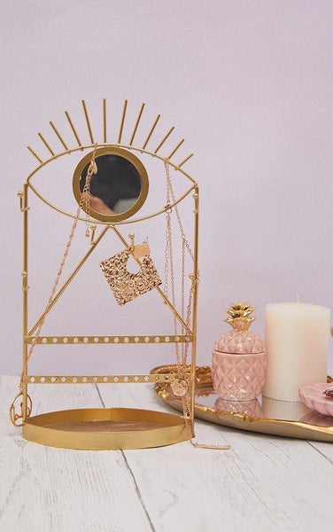Gold Eye See You Jewellery Holder with Mirror Sass & Belle Carousel 2