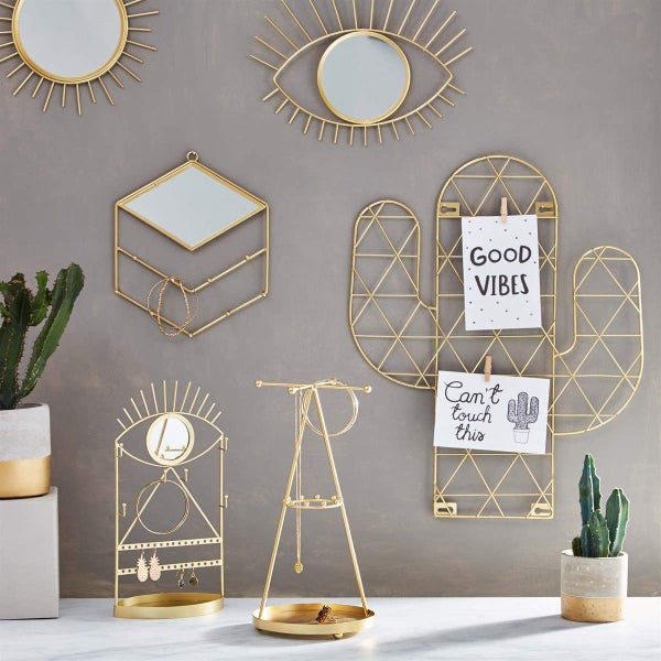 Gold Eye See You Jewellery Holder with Mirror Sass & Belle Carousel 4