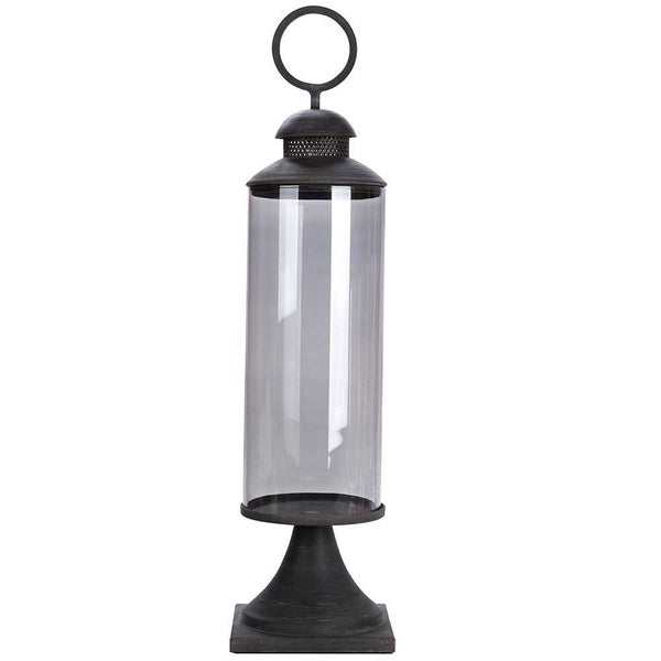 Schlittler Mouth Blown Glass Hurricane Lamp & Lid Carousel 1