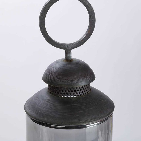 Schlittler Mouth Blown Glass Hurricane Lamp & Lid Carousel 2