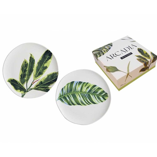 Rosanna Arcadia Leaf Plate Set 2pce Carousel 1