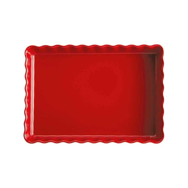 Emile Henry Deep Rectangular Tart Dish Burgundy 24x34cm Carousel 3