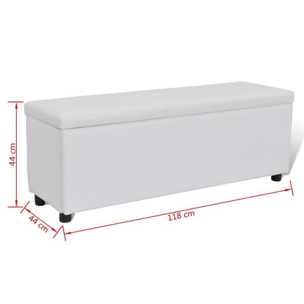 Storage Bench White Medium Size Xabanp Carousel 2
