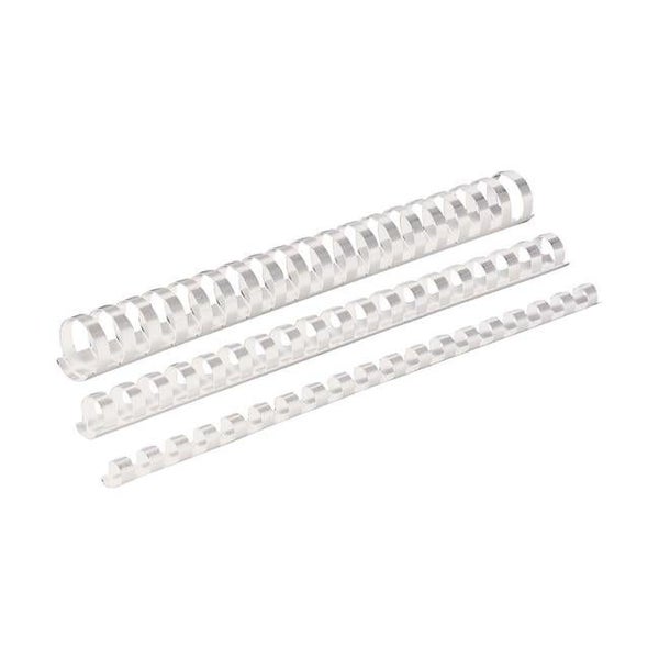 Fellowes Plastic Binding Coils 25mm White, Pack of 50 Carousel 1