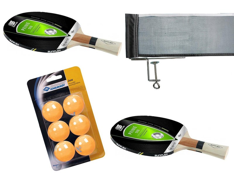 Table Tennis Set - 2 Bats, 6 Balls, Net & Posts Carousel 1