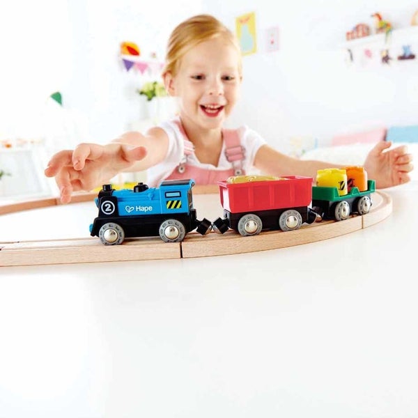 Hape: Battery Powered Rolling Stock Set Carousel 3