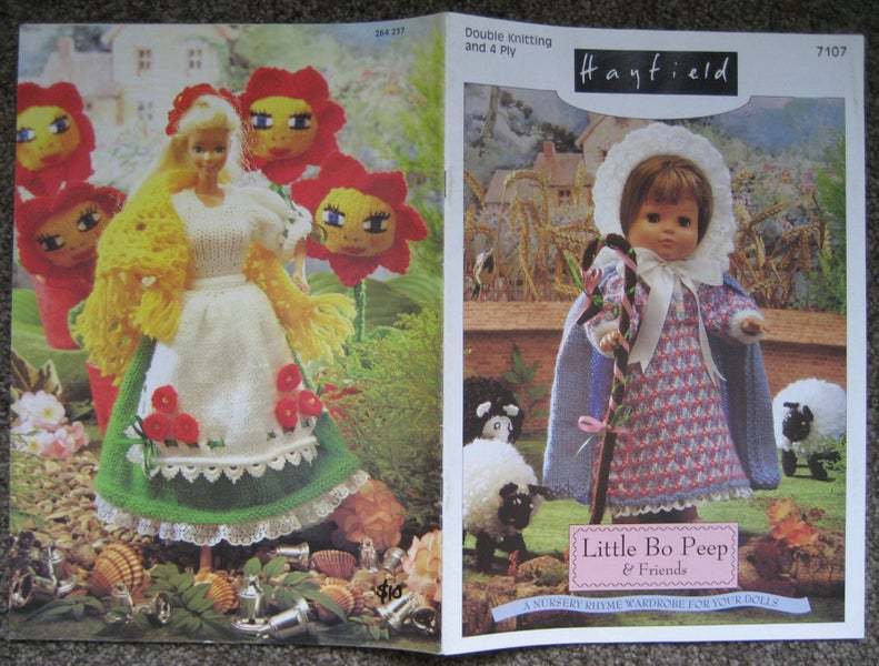 DOLLS CLOTHES Nursey Rhyme KNITTING PATTERNS 16 - 24" Dolls inc Barbie & Ken Carousel 1
