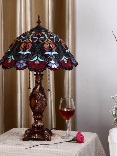 New Tiffany Table Lamp (Large 40cm Shade) Carousel 2