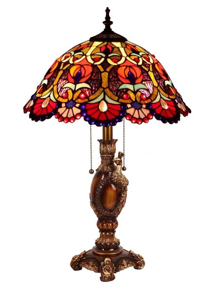 New Tiffany Table Lamp (Large 40cm Shade) Carousel 1