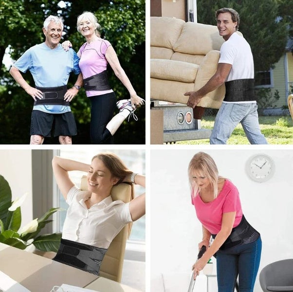 Adjustable Lumbar Back Belt Trainer Lumbar Pad Fitness Gym Waist Support Belts Carousel 9