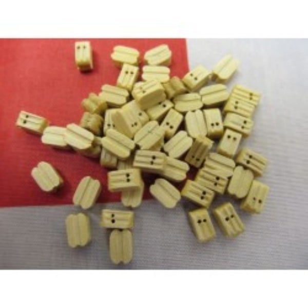Wooden Model Ship Fitting - Wooden Block Double 7mm (50) Carousel 1