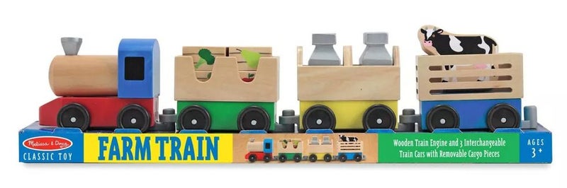 Melissa & Doug - Wooden Farm Train Set Carousel 1