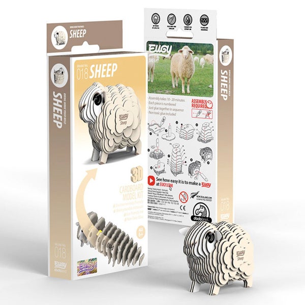 Eugy: Sheep - 3D Cardboard Model Carousel 1