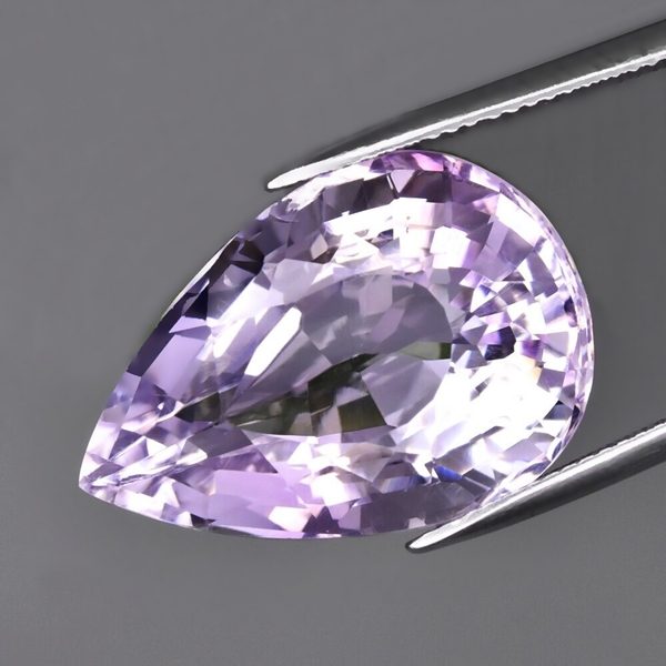26.50CT UNHEATED EXCELLENT CUT PEAR 100% NATURAL PURPLE AMETHYST Carousel 1