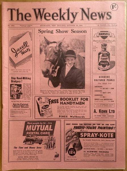 OLD NEWSPAPER: The Weekly News, No. 4953, 29 October 1958 Carousel 1