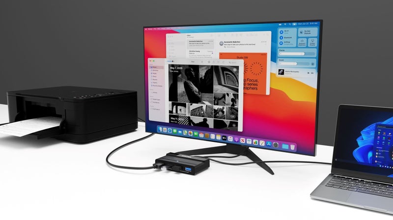 UNITEK 4-Port KVM Switcher with 4x USB-A 3.0 Ports. Share USB Devices Between 2x Carousel 7