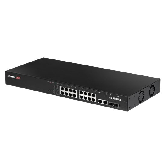 EDIMAX Industrial Surveillance VLAN 18-Port Gigabit PoE+ Web Smart Switch. 16 Gi Carousel 1