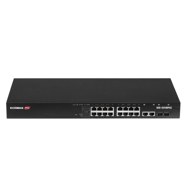 EDIMAX Industrial Surveillance VLAN 18-Port Gigabit PoE+ Web Smart Switch. 16 Gi Carousel 2