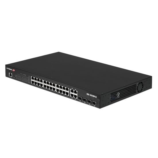 EDIMAX Industrial Surveillance VLAN 28-Port Gigabit PoE+ Web Smart Switch. 24 Gi Carousel 1