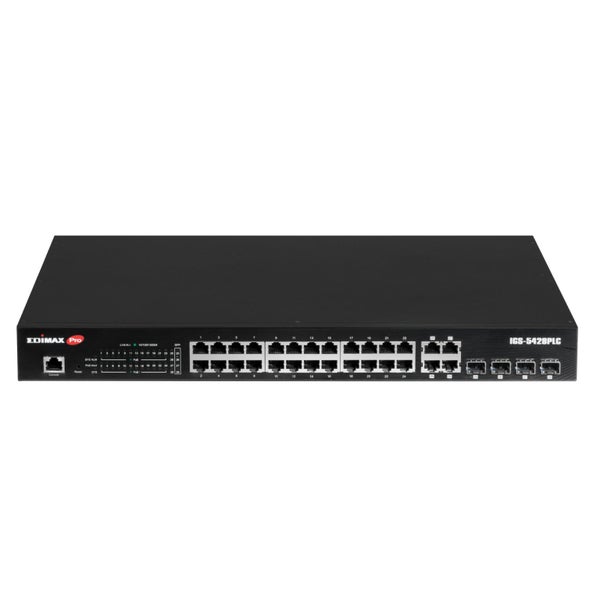 EDIMAX Industrial Surveillance VLAN 28-Port Gigabit PoE+ Web Smart Switch. 24 Gi Carousel 2