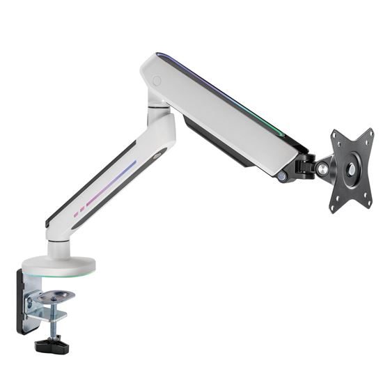 BRATECK 17"-32" Premium Gaming Monitor Arm with RGB Lighting. Gas-Spring Desk Mo Carousel 1