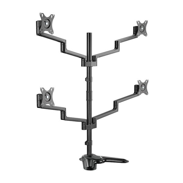 BRATECK 17"-32" Quad Arm Premium Articulating Monitor Stand. Arm Extension 447mm Carousel 2