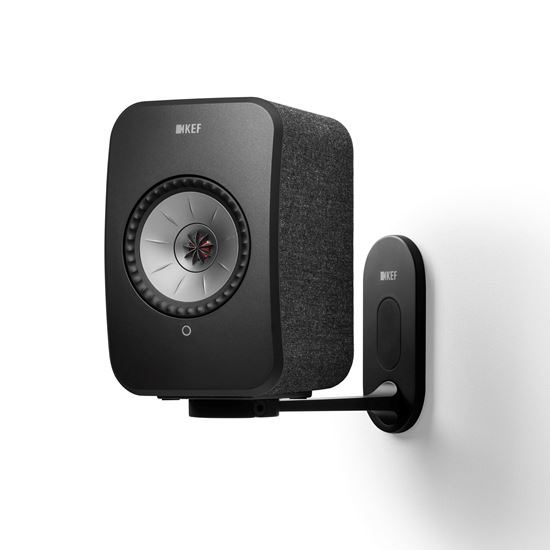 KEF LSX Wall Bracket Black Aluminium Construction 40 Degree Downward Tilt, 90 De Carousel 1