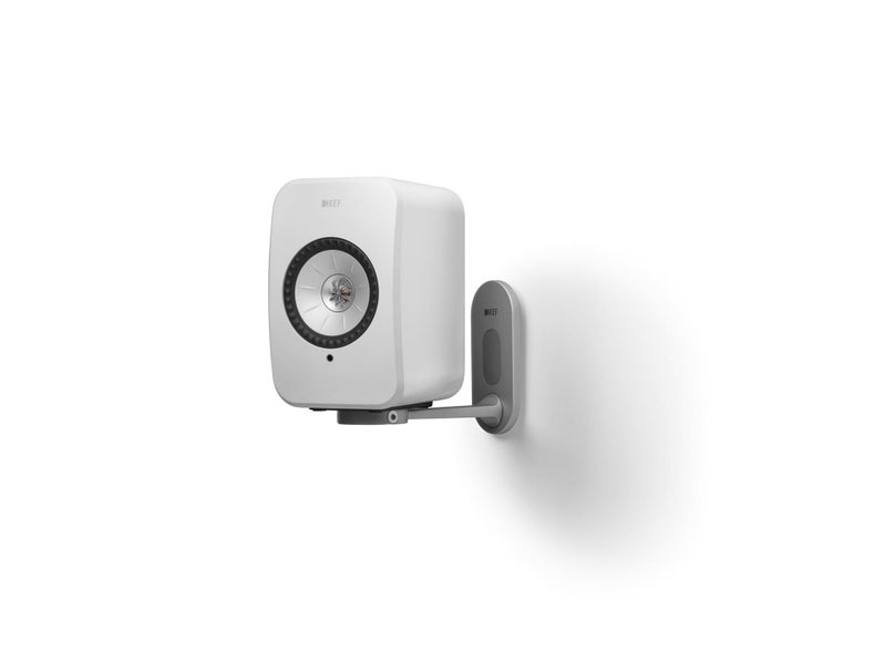 KEF LSX Wall Bracket Silver Aluminium Construction 40 Degree Downward Tilt, 90 D Carousel 3