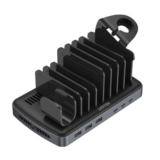 UNITEK 6-Port USB-C & USB-A Smart Charging Station with 120W Triple USB PD. Adju Carousel 1