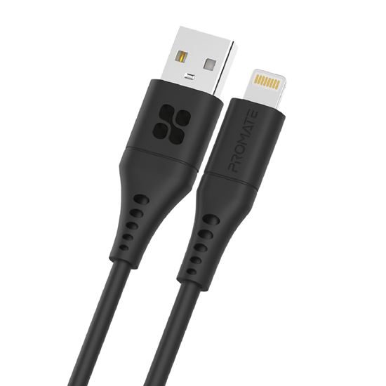 PROMATE 2m USB-A to Lightning Data & Charge Cable. Data Transfer Rate 480Mbps. T Carousel 1