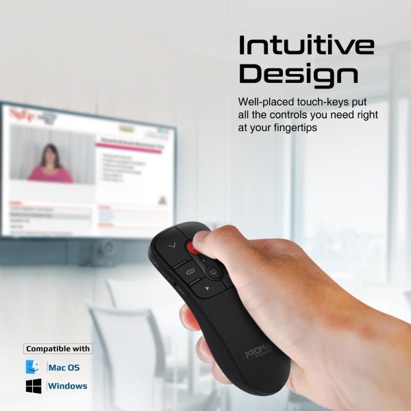 PROMATE Universal Wireless Red Laser Pointer up to 50m Laser Range Includes USB- Carousel 2