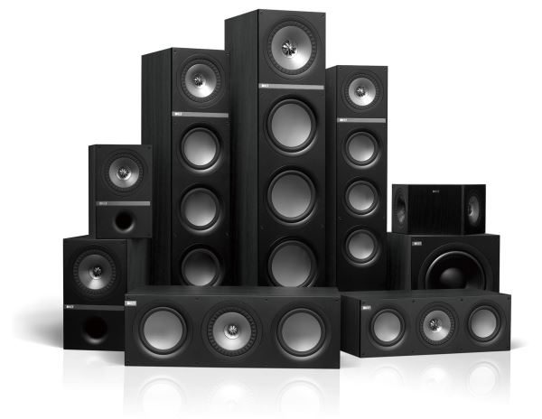 KEF Bookshelf Speaker. CFD-designed Port. 2-Way bass reflex. Uni-Q array: 1x 6.5 Carousel 2