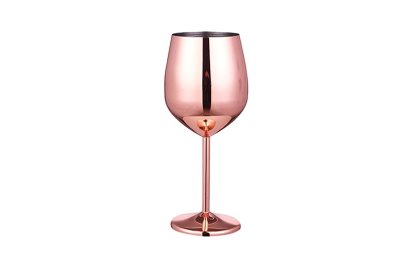Stainless Steel Stemmed Wine Glasses Shatter Proof Unbreakable Wine Goblets-Rose Carousel 1