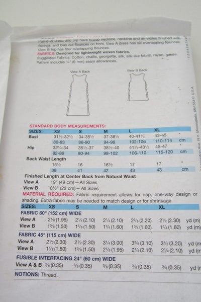 Kwik Sew 3755- Misses' Dress & Top - sizes XS, S ,M, L, XL Carousel 2
